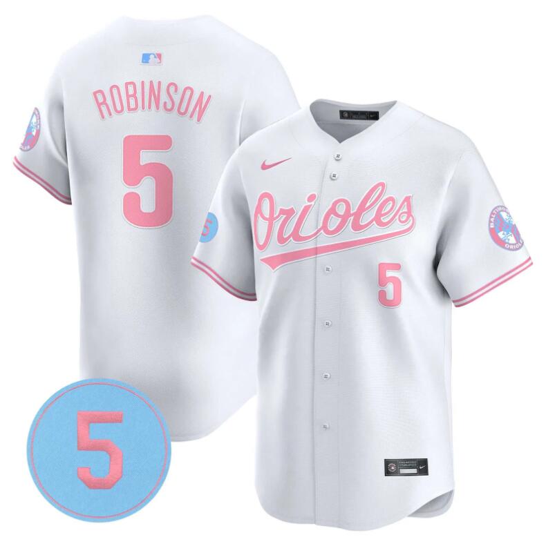 Men Baltimore Orioles #5 Robinson white  2024 Nike MLB jersey->indianapolis colts->NFL Jersey